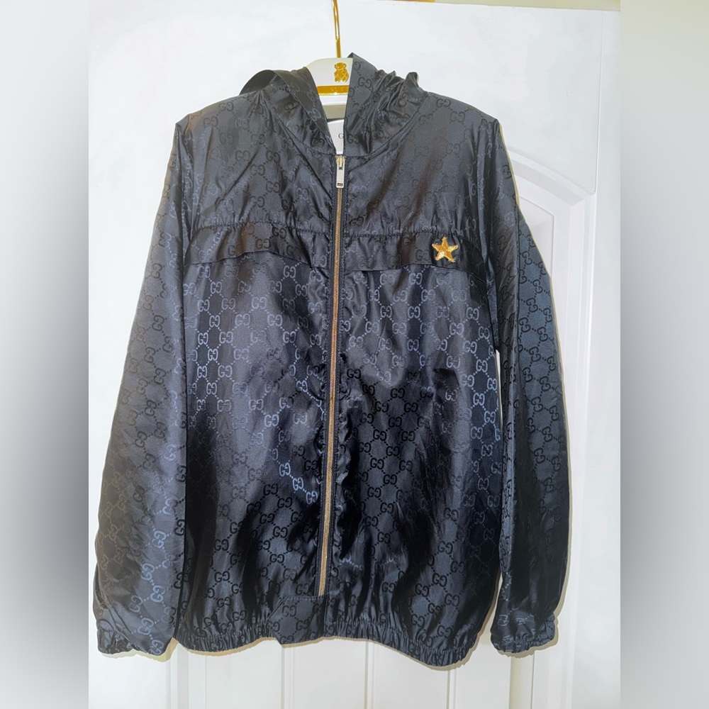 Gucci Jacquard Waterproof Nylon Jacket